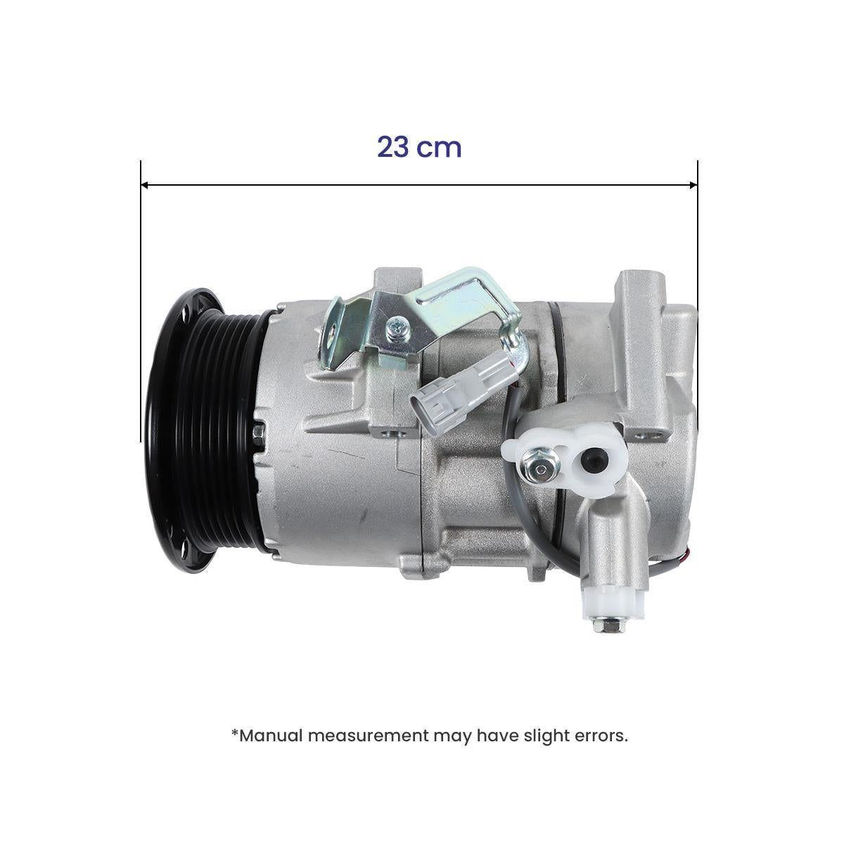 A/C Compressor 447260-2331 447260-2333 6PK for Toyota Auris 1.4 YARIS Corolla VITZ 1.0 1.3 1.4 - Dimension