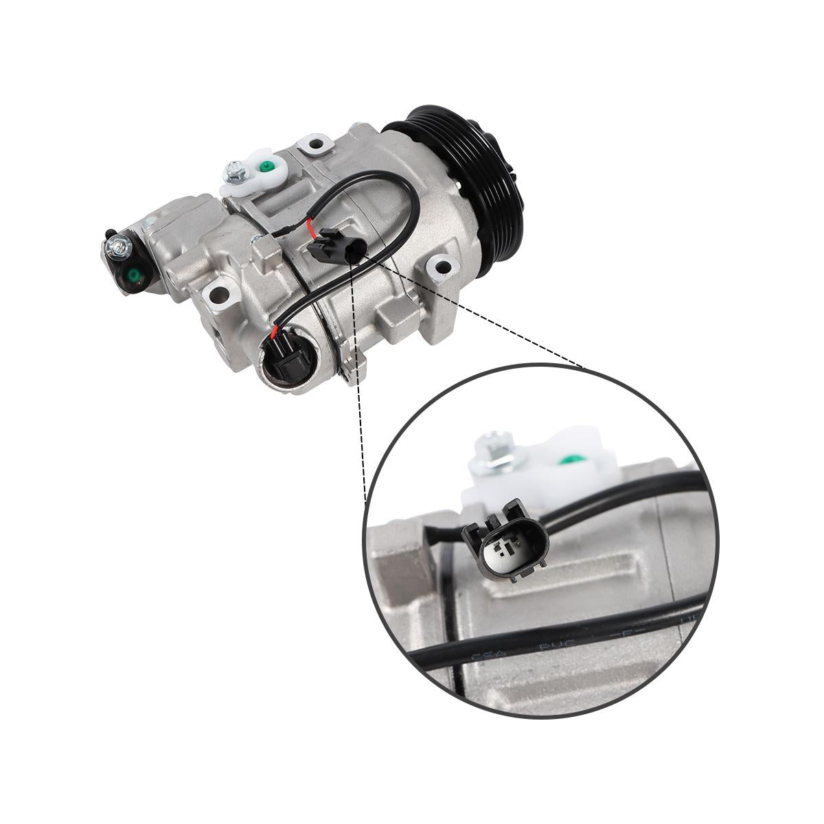 A/C Compressor 5PK 0002305911 0002309411 0002307911 A0002305911 for Mercedes-Benz A160 W168 - Plug Detail