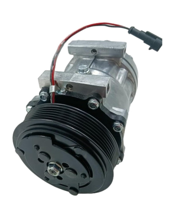 Compresseur A/C 47358876 SD7H15 6PK 12V, 1 pièce, Compatible avec boîtier tracteur FARMALL 110U 115U 105U 100C 120C 120U 90C 110C