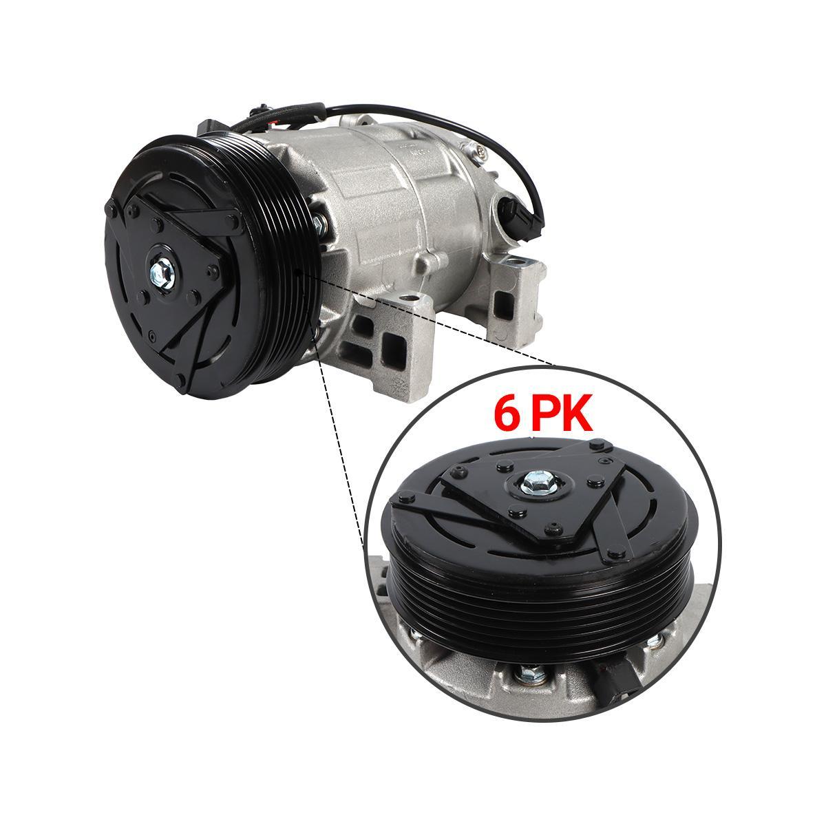 A/C Compressor 6PK 92600-JG30A 92600-JG300 for Nissan X-TRAIL(T31) 2007–2014 - Groove Detail
