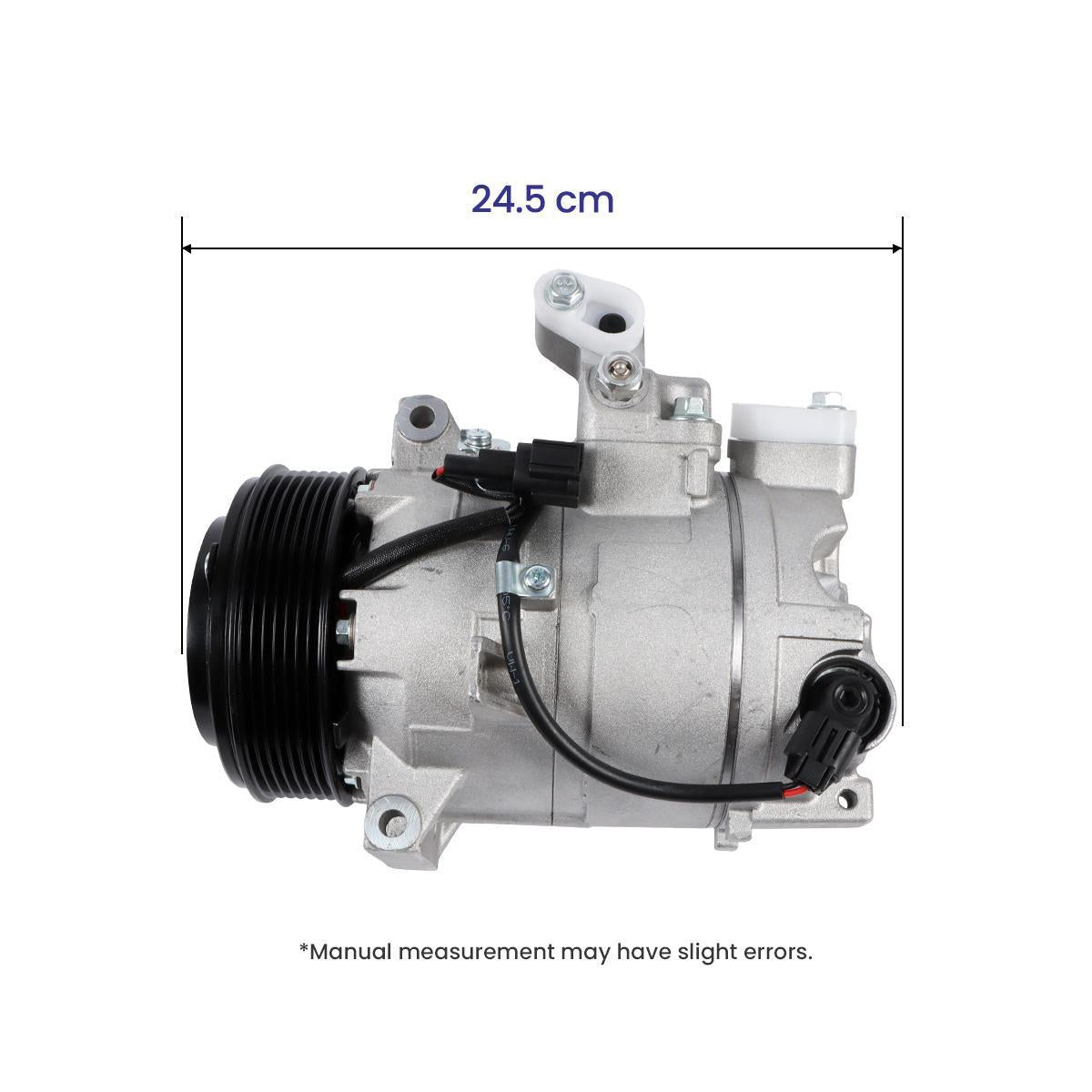 A/C Compressor 7PK 12V 926001CB0B 926001CB1B for Infiniti Infinity EX35 FX35 G37 3.5L 3.7L - Dimension