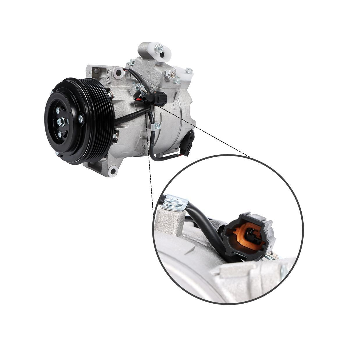 A/C Compressor 7PK 12V 926001CB0B 926001CB1B for Infiniti Infinity EX35 FX35 G37 3.5L 3.7L - Plug Detail