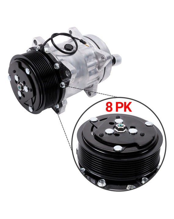 Compresseur A/C 8PK 12V 102-1018 pour Thermo King Tripac APU Carrier Transicold