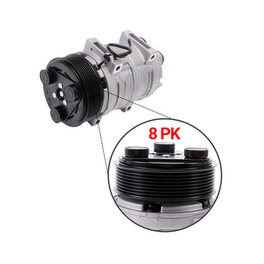 Compresseur A/C 8PK 12V Z0006406A 435-56282 pour navette Bus Va Transair Carrier Systems