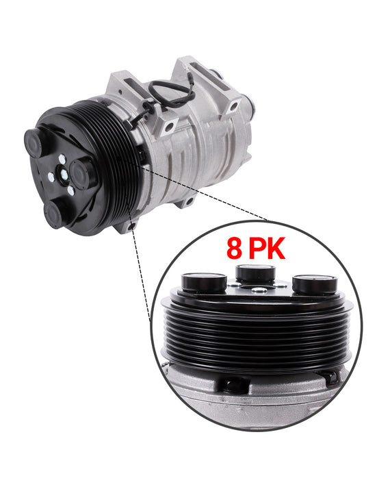 Compresseur A/C 8PK 12V Z0006406A 435-56282 pour navette Bus Va Transair Carrier Systems