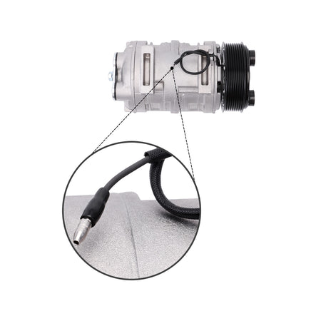 A/C Compressor 8PK 12V Z0006406A 435-56282 for Shuttle Bus Va Transair Carrier Systems - Detail