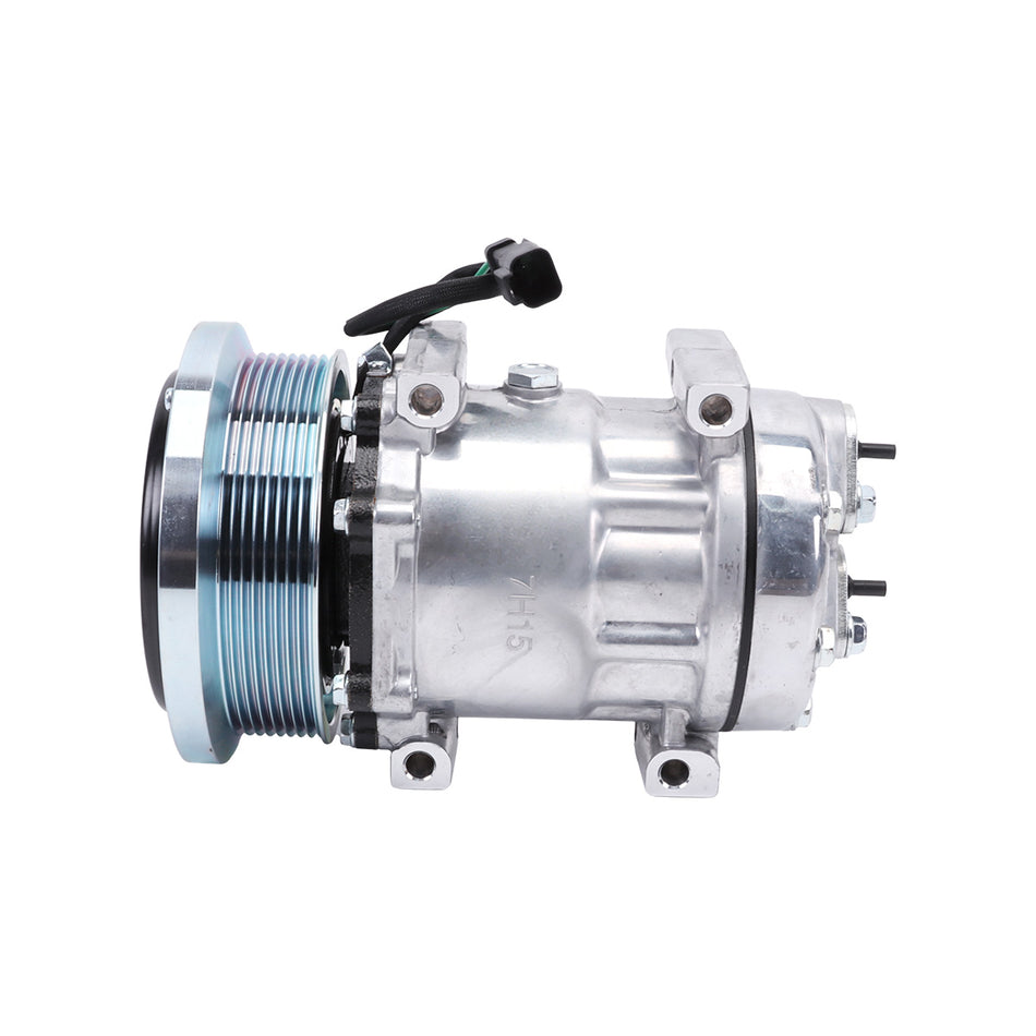Compresor de aire acondicionado 8PK 24V 320-1291 para cargadora de ruedas Caterpillar CAT 924K 930K 938K - Sinocmp
