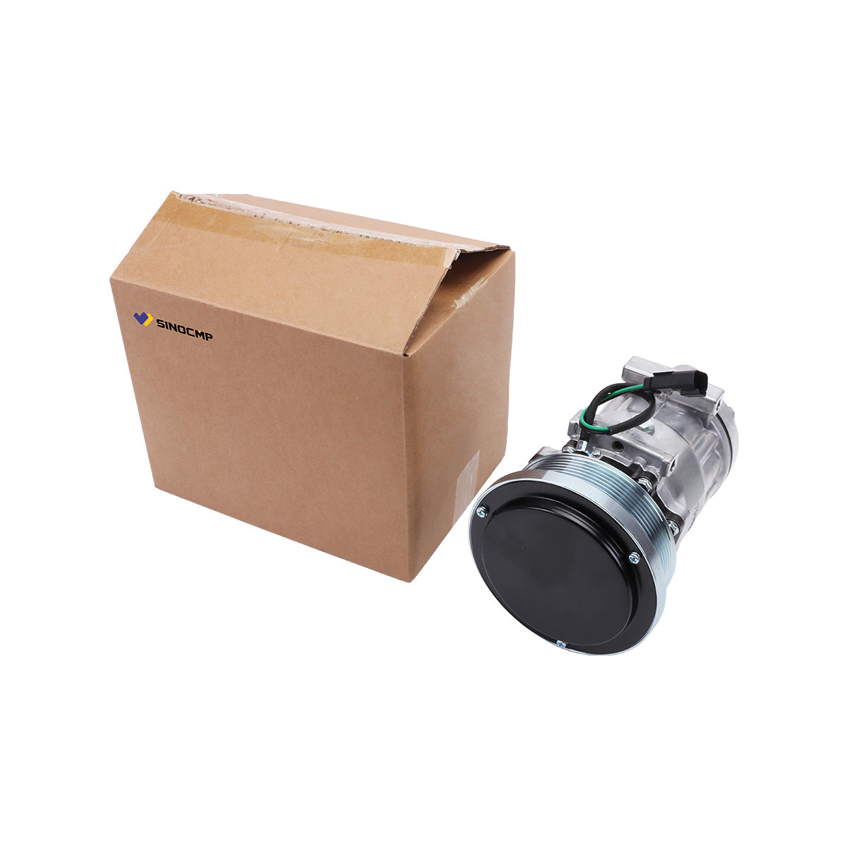 A/C Compressor 8PK 24V 320-1291 for Caterpillar CAT Wheel Loader 924K 930K 938K -  Package