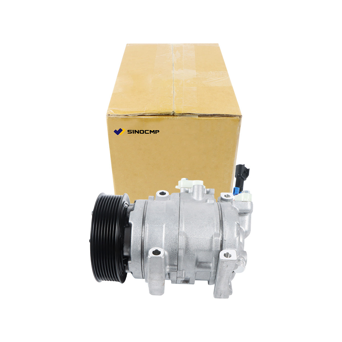 A/C Compressor 8PK 24V AT367640 AL232180 for John Deere Excavator E210LC E240LC - Package