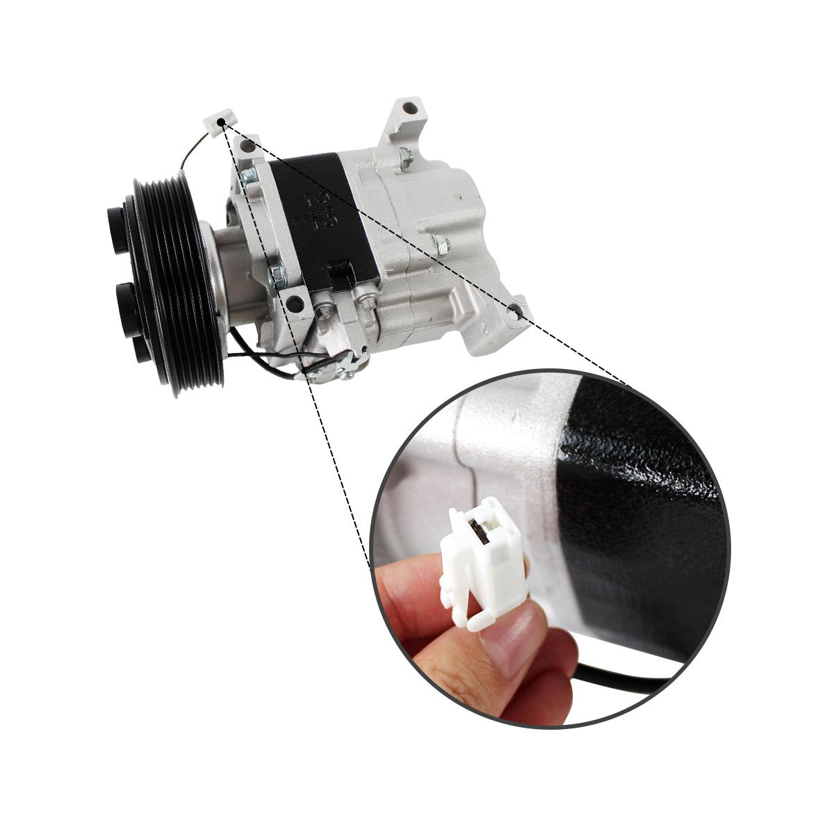 A/C Compressor H09A1AC4DT BP4K61K00 H12A1AG4DY for Mazda M3 1.6 M2 - Plug Detail