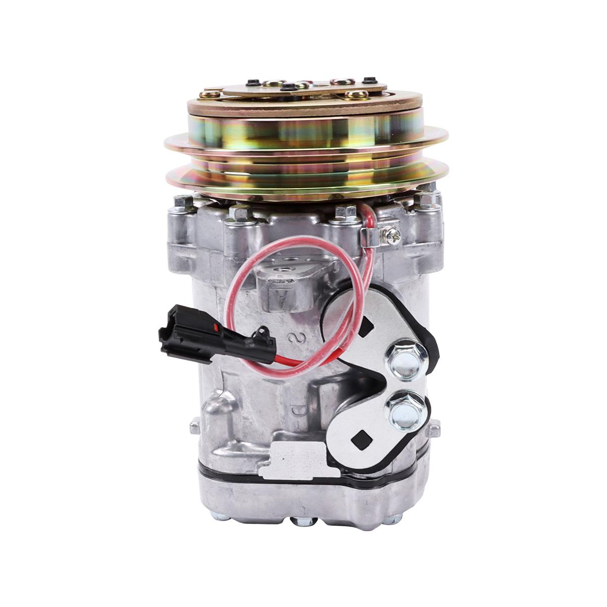 A/C Compressor KHR3536 4615804 22L-979-2200 22L-979-2211 for John Deere Komatsu Hitachi Excavators