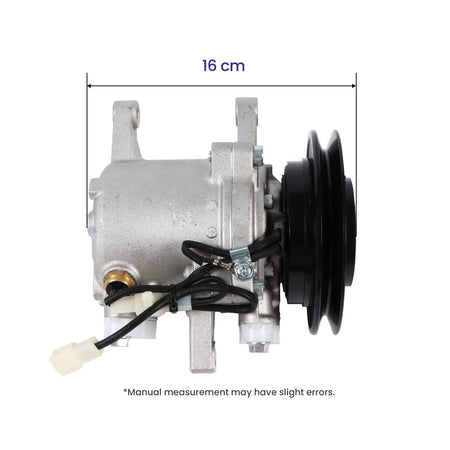 A/C Compressor SVO7E 447260-5781 3C581-50060 for Kubota Tractor M108S M5040 - Compressor Dimension