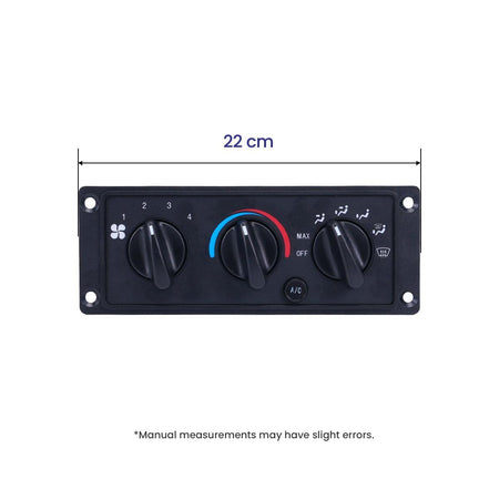 AC Heater Control 3518702C93 5011931R91 1000361510 for International 5500I 5600I 5900I(2000-2017) HX515(2017-2021) CAT CT660(2011-2020) - Dimension