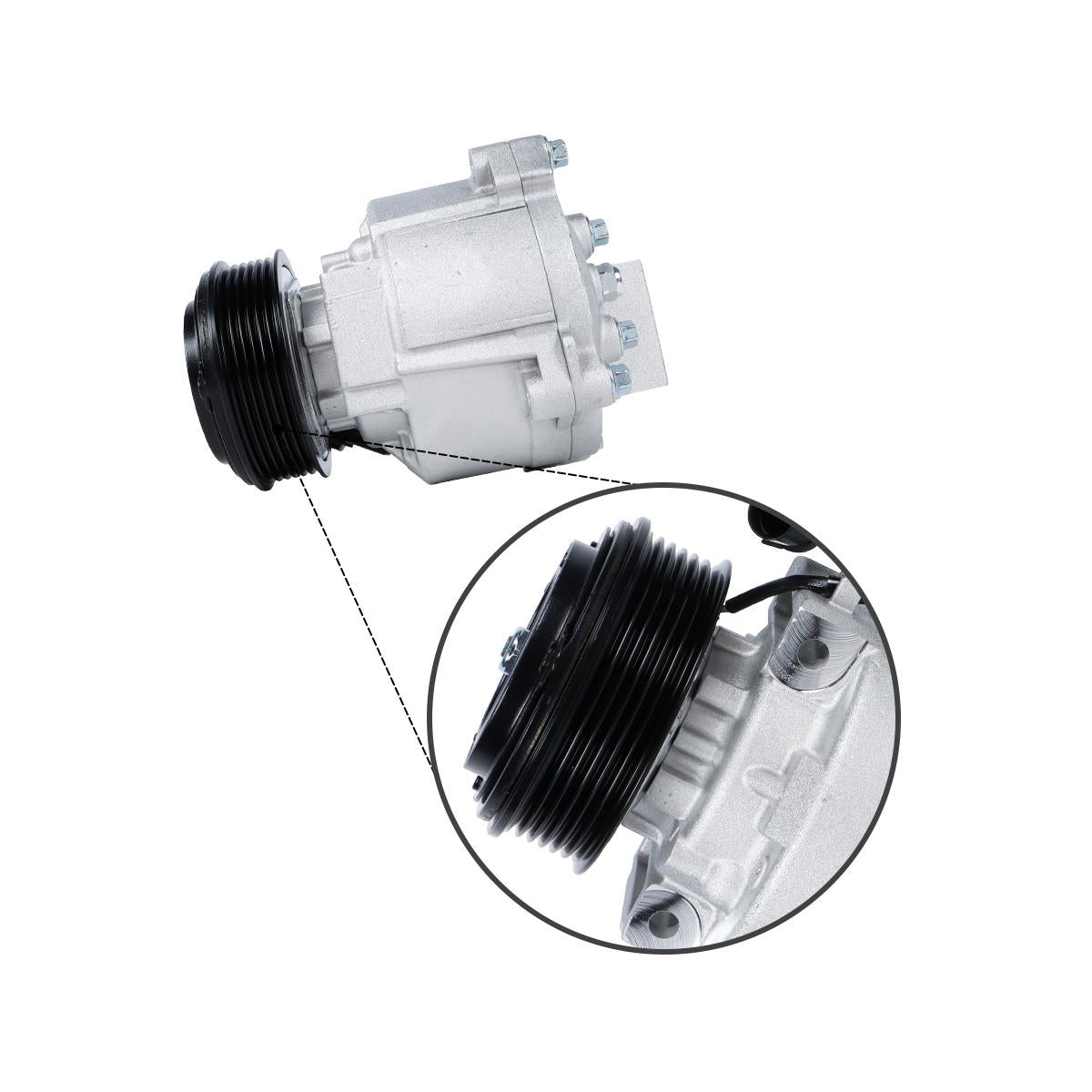 Air Conditioning Compressor 7813A215 7813A359 for Mitsubishi Lancer - Groove Detail