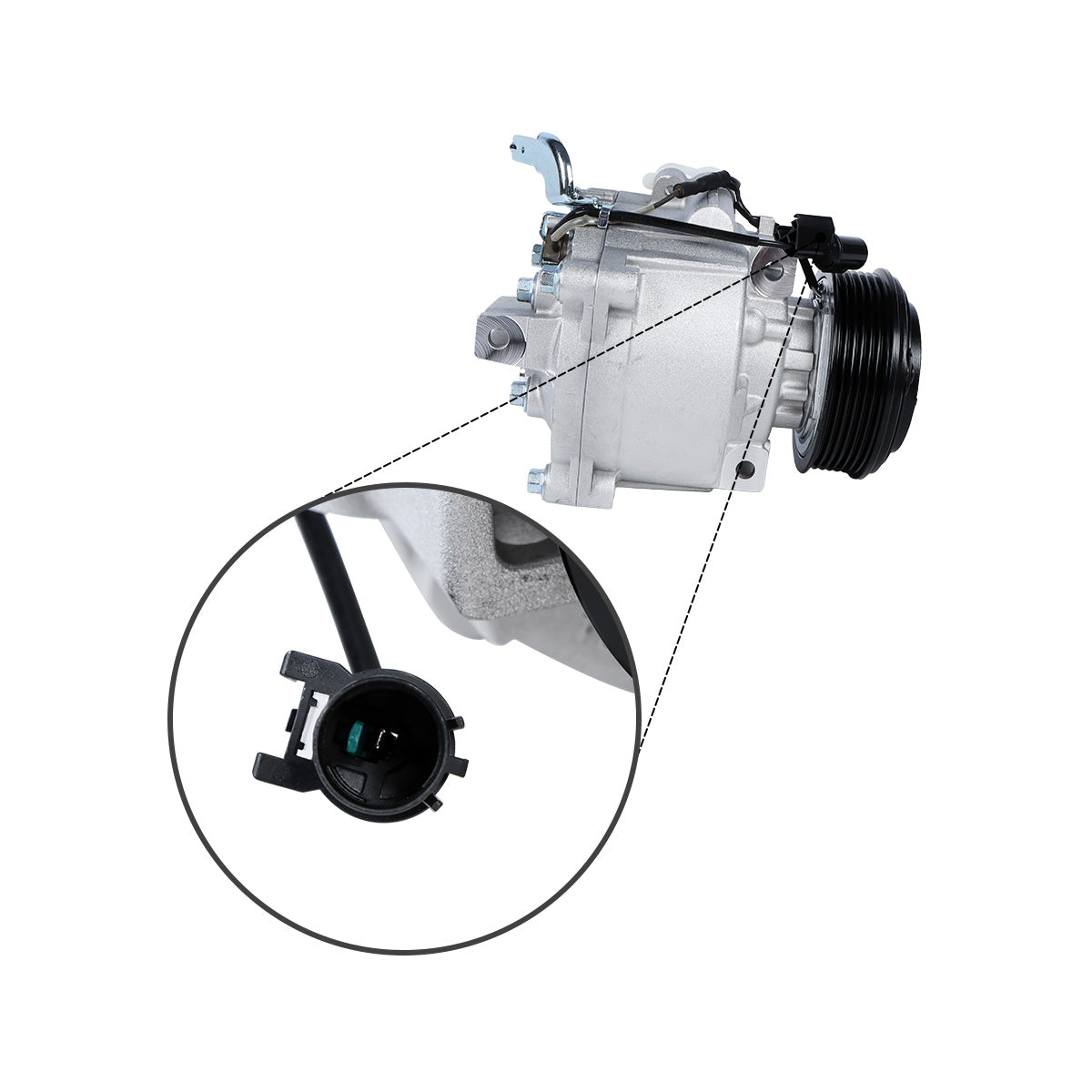 Air Conditioning Compressor 7813A215 7813A359 for Mitsubishi Lancer - Plug Detail