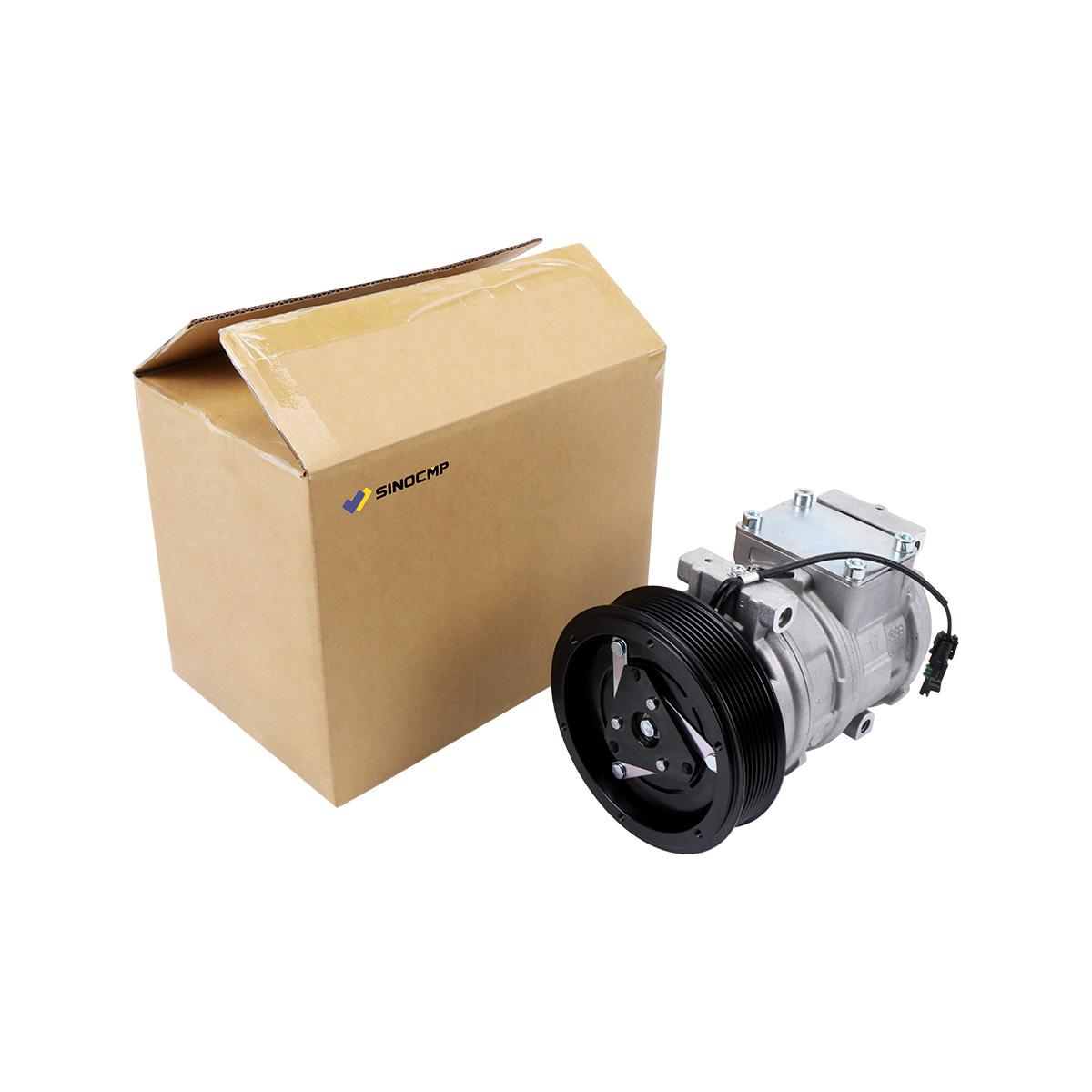Air Conditioning Compressor AN221429 RE46609 SE501462 TY24304 for John Deere Tractor - Sinocmp Package