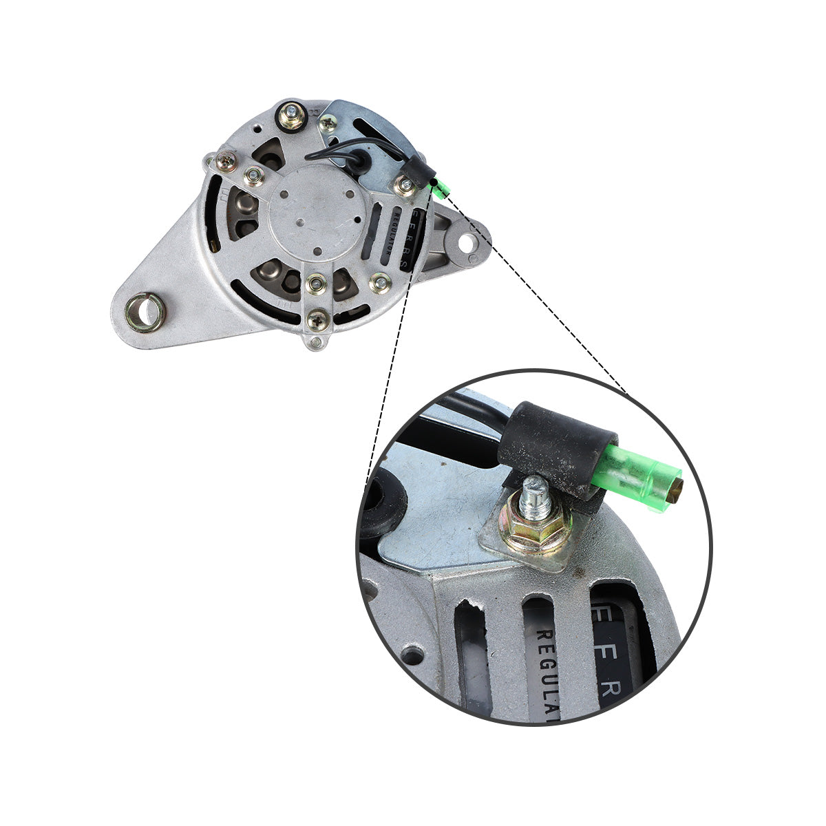 Alternator 1-81200-440-2 for Isuzu 6BD1 6D34 Engine Hitachi EX200-2 EX200-3 Excavator - Plug Detail