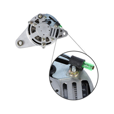 Alternator 1-81200-440-2 for Isuzu 6BD1 6D34 Engine Hitachi EX200-2 EX200-3 Excavator - Plug Detail