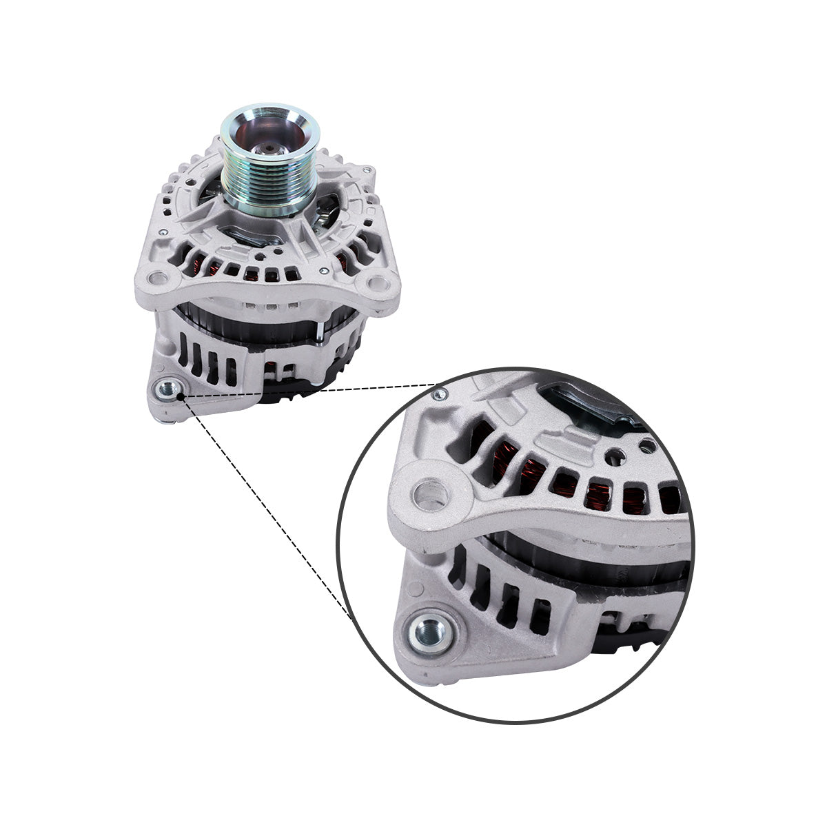 Alternador 12V 135A 11015101 5316342 70026232 para motor Cummins QSB ISB ISF2.8 ISF3.8 - Sinocmp