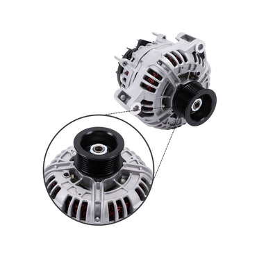 1 alternador RE210793,RE555751,SE501834 12V 200A 8 ranuras compatible con John Deere 7630 7730 7830 7930 8130 8230 8330 8430 9530