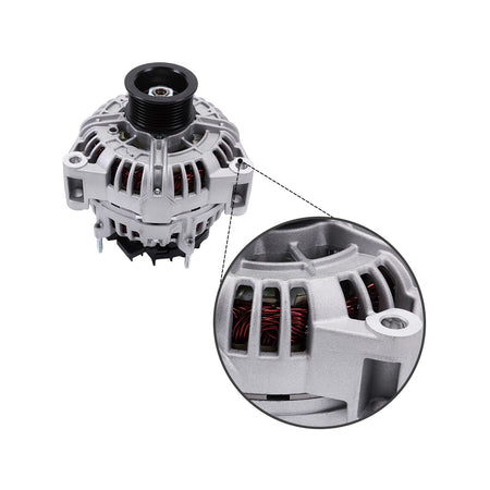 Alternateur 12V 200A RE210793 RE555751 SE501834 pour tracteur John Deere 7630 7730 7830 - Sinocmp