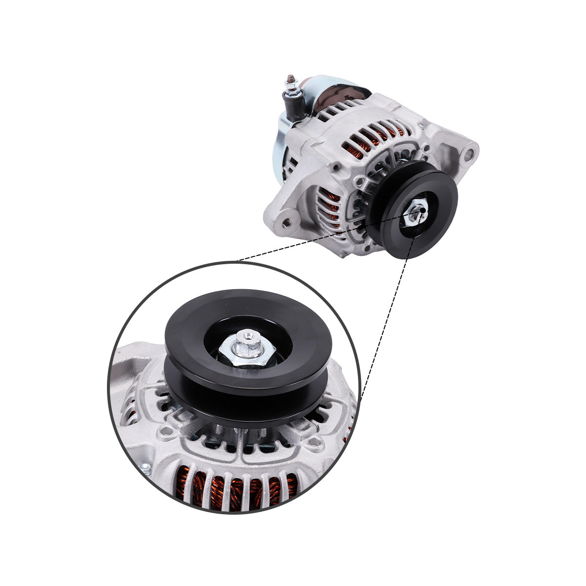 Alternador 12V 35A 100211-4540 27060-78003-71 para motor Toyota 4Y 5K carretilla elevadora 5FG15 - Sinocmp