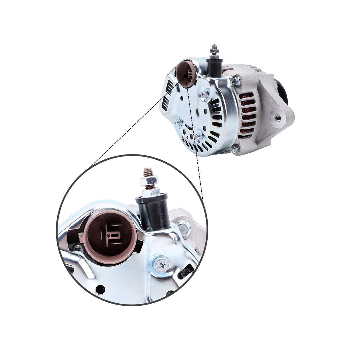 Alternador 12V 35A 100211-4540 27060-78003-71 para carretilla elevadora Toyota Engine 4Y 5K 5FG15 - Detalle