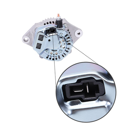 Alternator 12V 40A 18504-6220 for Kubota A28 Engine - Plug Detail
