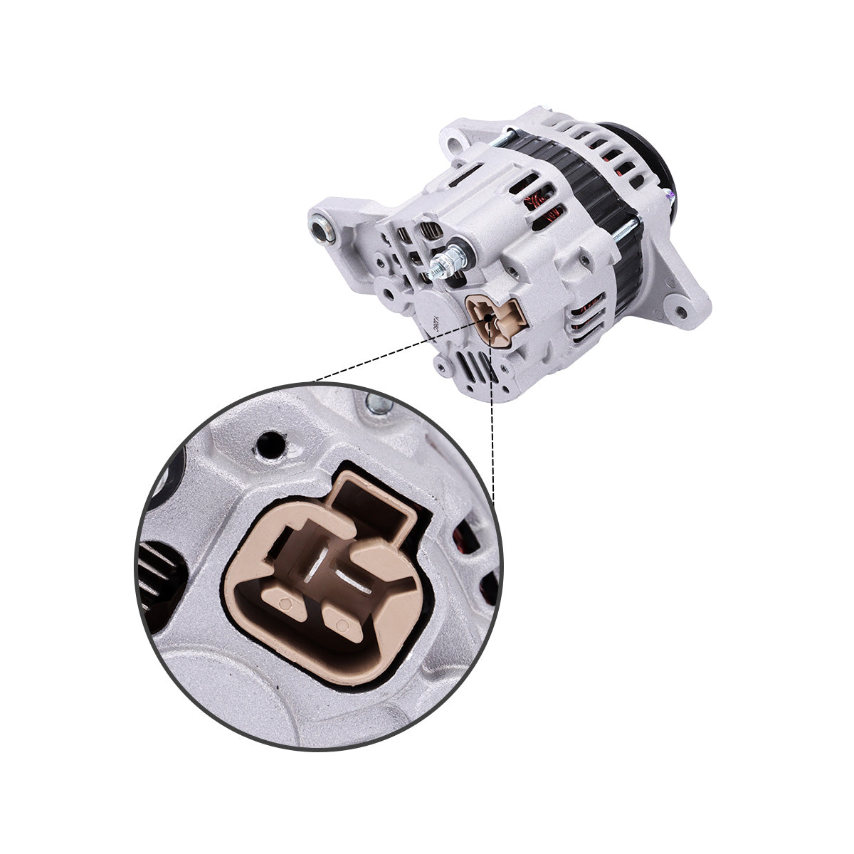 Alternator 12V 40A A7T03277A for Mitsubishi Forklift Hyster Forklift - Plug Detail