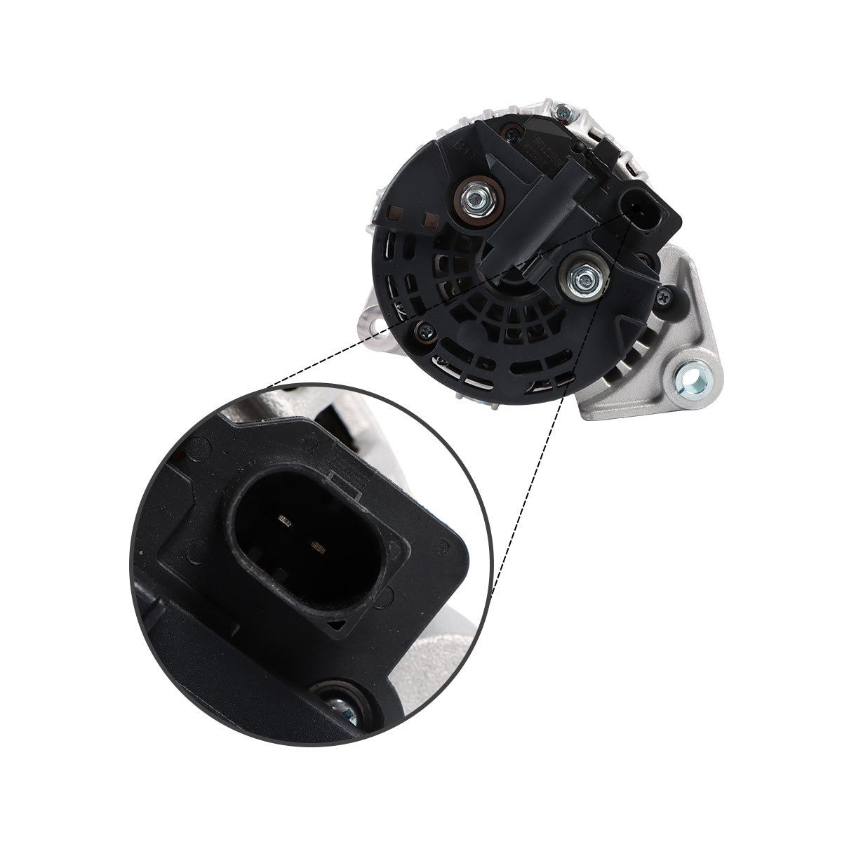 Lichtmaschine 12V 504225814 für Iveco-Motor – Steckerdetail