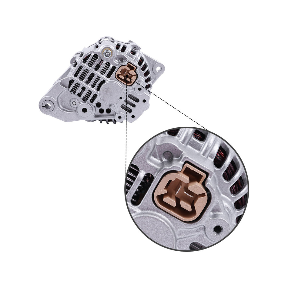 Alternator 24V 8971822892 for Isuzu Engine 4JB1 4JG1 - Plug Detail