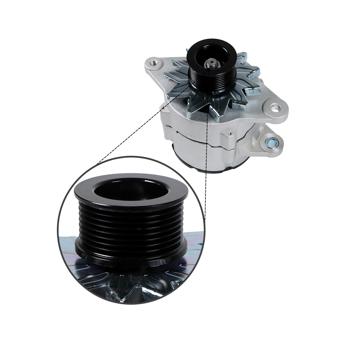 Alternador 5288082 para Cummins Engine 4B3.9 6B5.9 ISB4.5 ISB6.7 - Detalhe