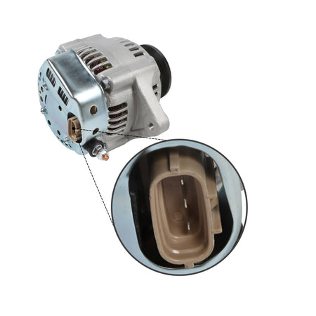 Alternator AND0286 for Case Excavator CX27B John Deere Excavator 27D - Plug Detail