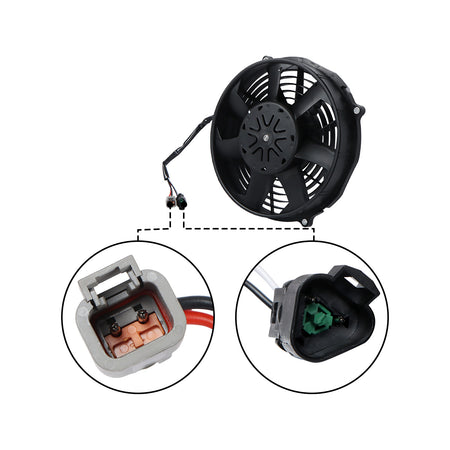 Axial Fan Assembly 510-8095 for Caterpillar CAT Excavator 320GC 323GC - Plug Detail