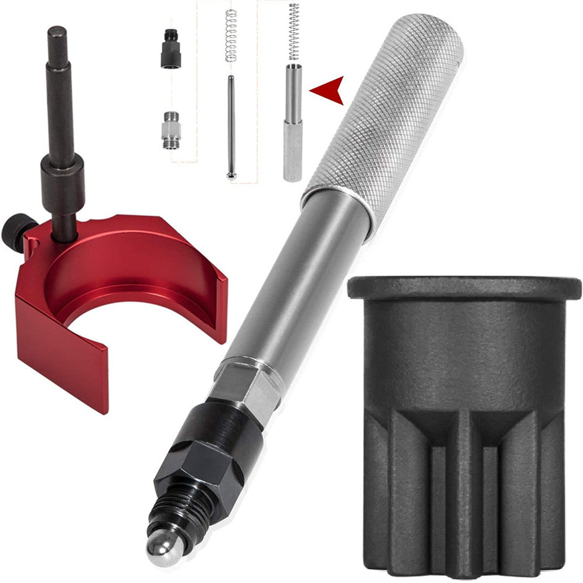 Height Gauge CAT 3406E C-15 C-16 Timing Tool Set - J-42083 Automatic Timing Pin & 9U-7227 Injector Gauge Kit C15 C16 Timing Pin Injector Gauge Tool Set