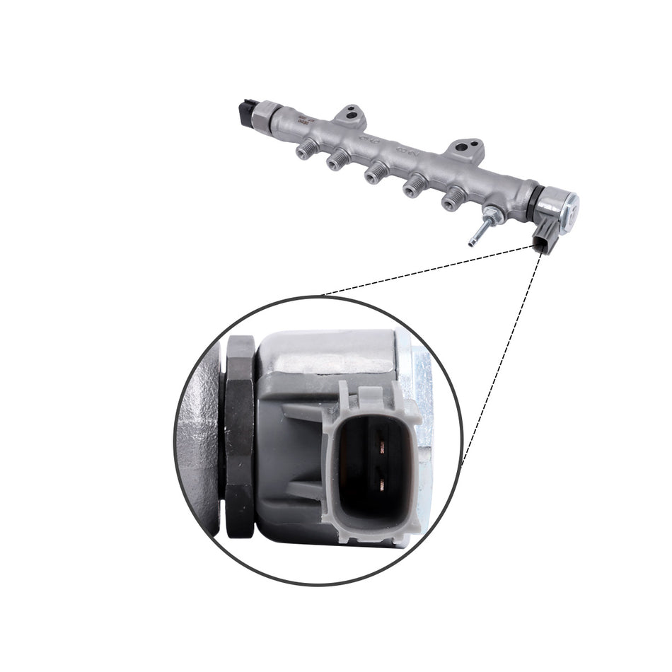 Common Rail Assembly 23810-0E010 238100E010 for Toyota Fortuner Hilux Innova 1GDFTV 2GDFTV Engine - Plug Detail