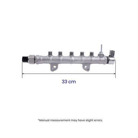 Common Rail Assembly 23810-0E010 238100E010 for Toyota Fortuner Hilux Innova 1GDFTV 2GDFTV Engine - Dimension