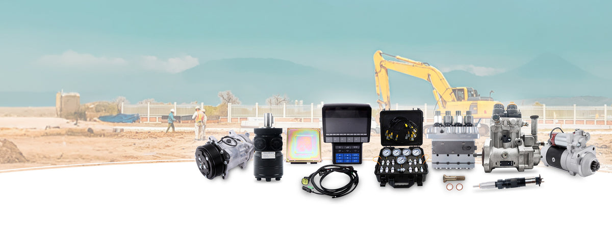 SINOCMP technician inspecting heavy equipment parts