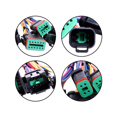 Arnés de cableado Control Platform 150-6999 1506999 para excavadora Caterpillar CAT E320B - Detalle del enchufe
