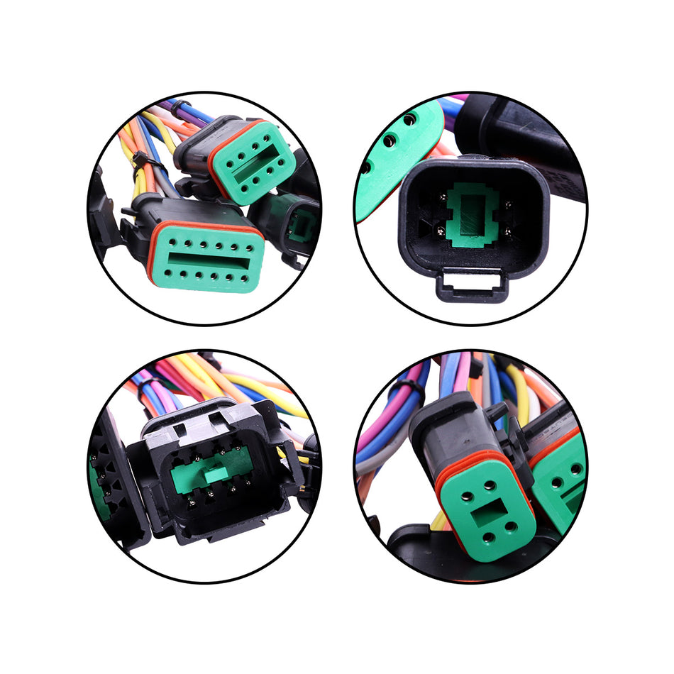 Arnés de cableado Control Platform 150-6999 1506999 para excavadora Caterpillar CAT E320B - Detalle del enchufe