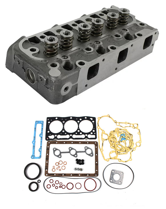 For Kubota Engine D1105 Complete Cylinder Head with Full Gasket Kit