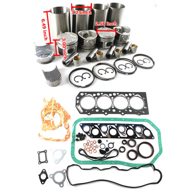 Kit de reconstrucción de revisión del motor D4BB para Hyundai HC20-35H1 H100 Camiones para carretillas elevadoras