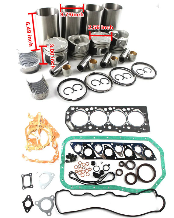 Kit de reconstruction de révision de moteur D4BB pour chariots élévateurs Hyundai HC20-35H1 H100