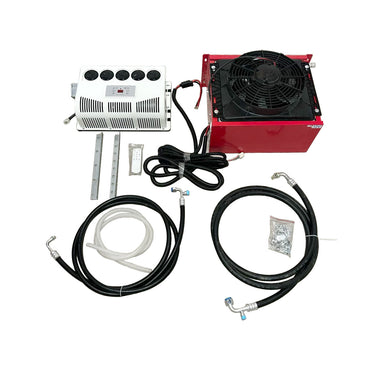 Mini aire acondicionado de estacionamiento dividido, CC de 12V y 24V de CA para semirremolques, cabinas, casas rodantes, furgonetas camper