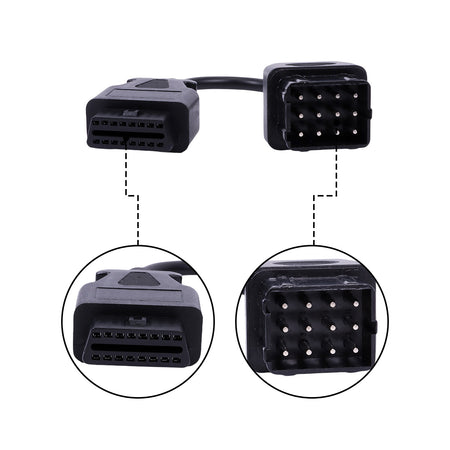Interface d'outil de diagnostic 88890300 pour camion Volvo Renault UD Mack - Détail du câble