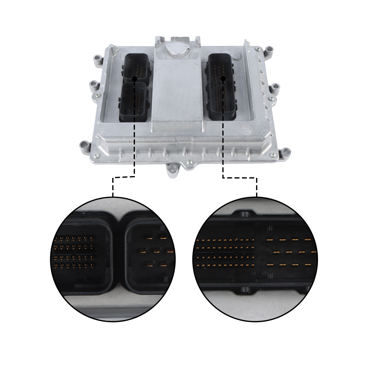 Elektronisches Steuermodul ECM 0281020010 für Volvo D4-225 D4-260 D4-300 Motor – ECM-Stecker-Detail