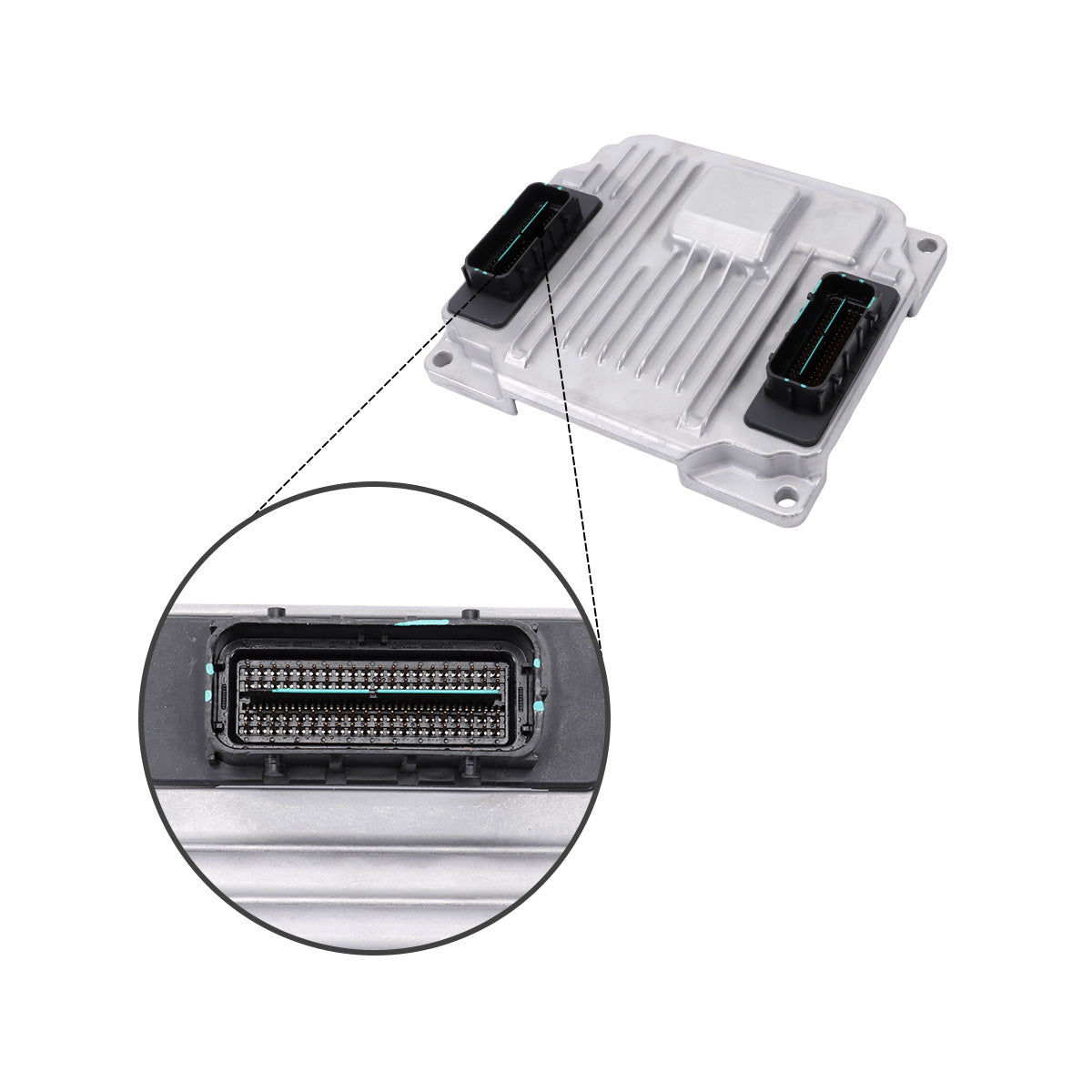 Módulo de control electrónico ECM 1J451-59051 para excavadora Caterpillar CAT 308E2CR 236D - Detalle del enchufe