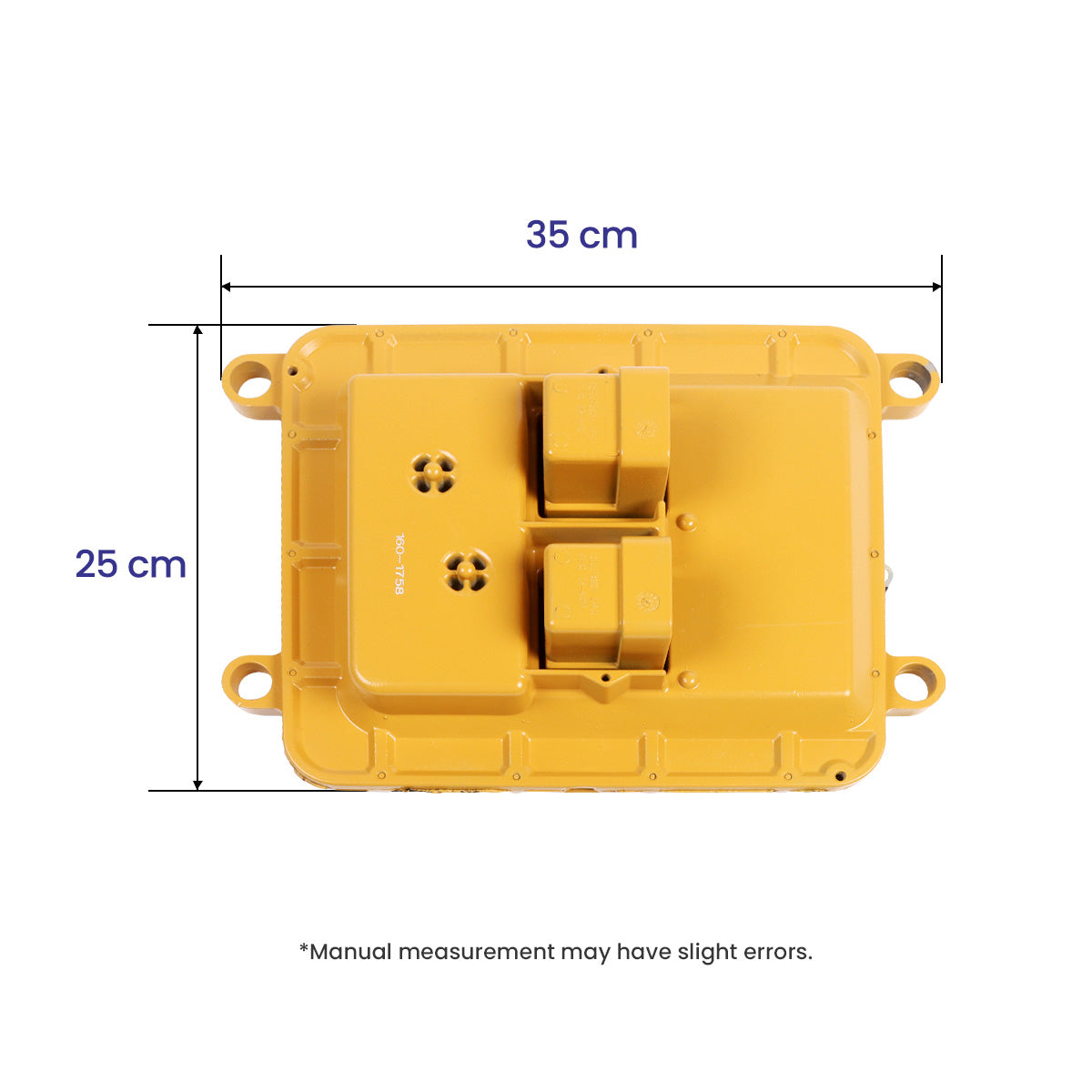 Electronic Control Unit 160-1758 1601758 for Caterpillar CAT 966GX D6M D5M - Controller Dimension