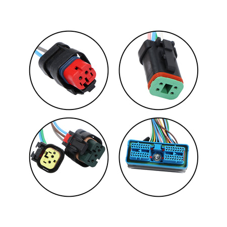 Engine Wiring Harness 3855997 385-5997 for Caterpillar - Plug Detail