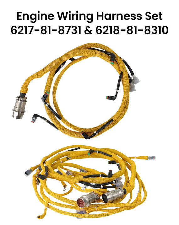 Jeu de faisceaux de câbles moteur 6217-81-8731 et 6218-81-8310 pour pelle Komatsu PC800-7SE